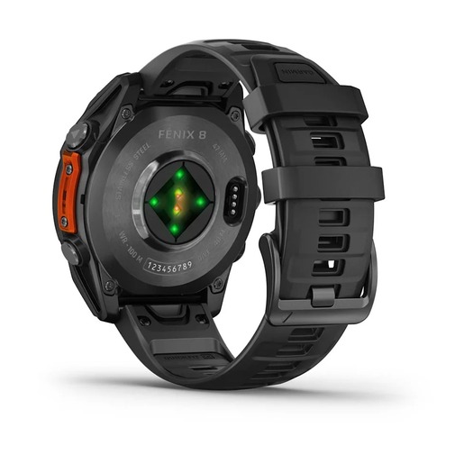 Garmin Fenix 8 AMOLED, Tamnosivi uz crni silikonski remen, 010-02904-00, pametni sat RA