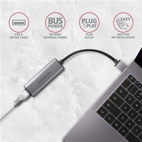 AXAGON ADE-25R  USB-A 2.5 Gigabit Ethernet adapter RA