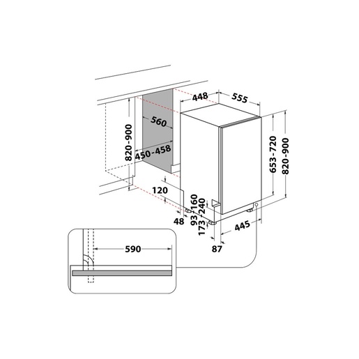 Whirlpool perilica posuđa WH6IA10BS7L0 RA