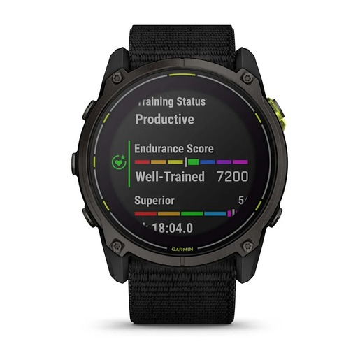 Garmin Enduro 3, Tamnosivi titanijski s DLC slojem i crnim remenom, 010-02751-01, pametni sat RA