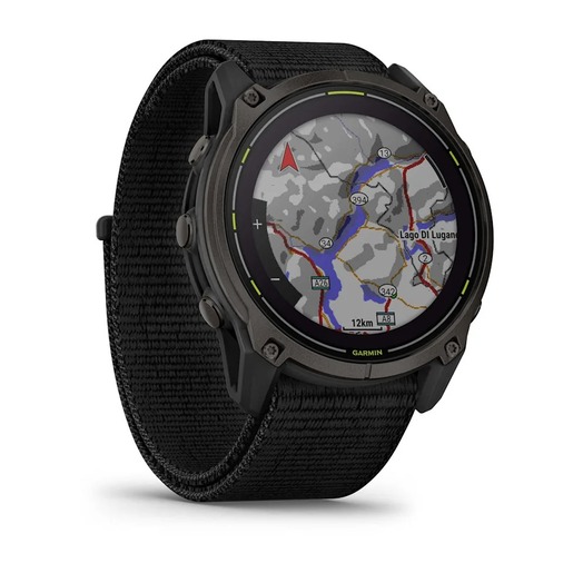 Garmin Enduro 3, Tamnosivi titanijski s DLC slojem i crnim remenom, 010-02751-01, pametni sat RA