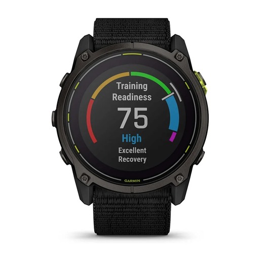 Garmin Enduro 3, Tamnosivi titanijski s DLC slojem i crnim remenom, 010-02751-01, pametni sat RA
