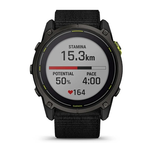 Garmin Enduro 3, Tamnosivi titanijski s DLC slojem i crnim remenom, 010-02751-01, pametni sat RA