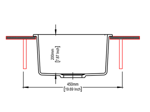 Sudoper Carysil Waltz 400 Croma RA