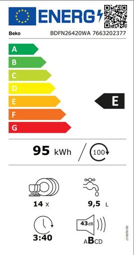 Beko perilica posuđa BDFN26420WA RO
