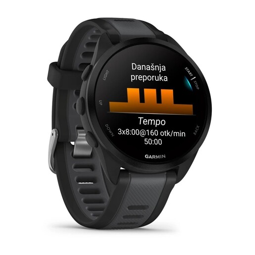 Garmin Forerunner 165 Black Slate, 010-02863-20, pametni sat RA