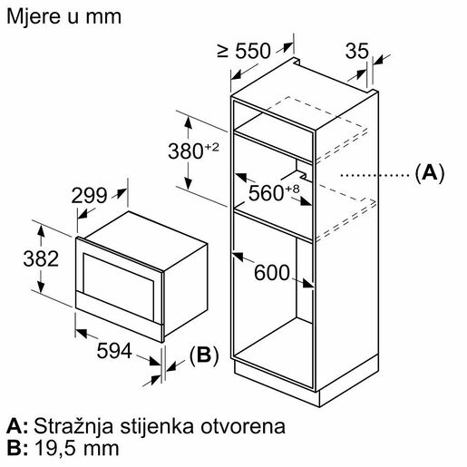 Bosch mikrovalna pećnica BFL7221B1 RA