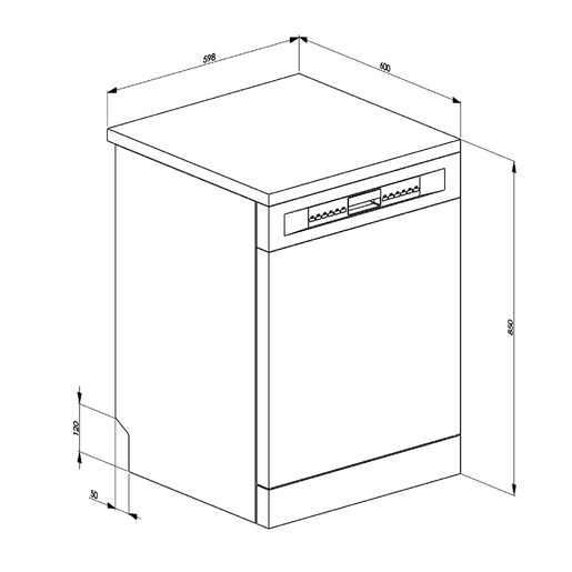 Smeg perilica posuđa LVSP345BQX RA