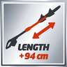 EINHELL akumulatorska teleskopska lančana pila GE-LC 18 Li T - Solo Power X-Change, bez baterije i punjača (18 V, 170 mm duljina reza)