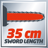 EINHELL motorna pila GC-PC 1235 I (1,2 kW, 35 cm duljina mača, Oregon mač i lanac)