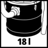 EINHELL usisavač pepela TC-AC 1618 D