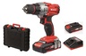 EINHELL akumulatorska bušilica TE-CD 18/2 Li Kit u setu s dva akumulatora (2x1.5 Ah) Power X-Change (18 V, 2 brzine, 44 Nm, LED svjetlo, kovčeg, u pakiranju 2 baterije 1,5 Ah i brzi punjač)