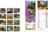 Kalendar 13l 17x48+5 "Vrtovi" , spirala, s vrećicom JANP