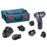 BOSCH Professional akumulatorski izvijač GSR 12 V FlexiClick [sa svim nastavcima: 2x2,0 Ah, L-BOXXl]