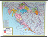 Karta Republika Hrvatska -  administrativna podjela Hrvatske 1:500 000
