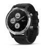 Garmin fenix 5 Plus, srebrni okvir s crnim remenom, pametni sat
