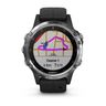 Garmin fenix 5 Plus, srebrni okvir s crnim remenom, pametni sat