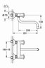 GROHE COSTA 31187001 zidna miješalica za sudoper