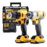 DEWALT akumulatoski set DCK211D2T DCD710 + udarni odvijač DCF815 10.8 V (2 akumulatora 2.0 Ah, brzi punjač, TSTAK kofer)