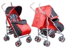 Lionelo dječja kolica ELIA crvena + zaštita od kiše, komaraca, prekrivač za noge