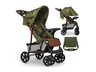 Lionelo dječja kolica EMMA PLUS zelena-smeđa + torba za mamu