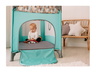 Lionelo dječji prijenosni krevetić Adriaa, jamstvo 5g, tirkiz/scandi