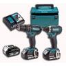 MAKITA akumulatorski set alata DLX2127TJ1 (akumulatorska bušilica-odvijač DDF482 + akumulatorski udarni odvijač DTD152 + 3 akumulatora BL1850 + brzi punjač DC18RC + MAKPAC kofer)