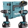 MAKITA akumulatorski set alata DLX2127TJ1 (akumulatorska bušilica-odvijač DDF482 + akumulatorski udarni odvijač DTD152 + 3 akumulatora BL1850 + brzi punjač DC18RC + MAKPAC kofer)