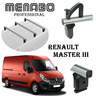 Krovni nosači za  Renault Master lll  2010> 3 poprečne šipke+ graničnici