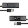 AXAGON USB HUB, 4x USB3.0, MicroUSB Charging, 1.2m (HUE-S2BL)