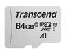 Memorijska kartica Transcend microSD 64GB HC Class 10 UHS-I + SD adapter 300S