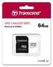 Memorijska kartica Transcend microSD 64GB HC Class 10 UHS-I + SD adapter 300S