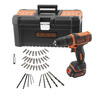 BLACK & DECKER akumulatorska bušilica/odvijač + pribor 10,8V 1x1,5Ah - BDCDD121KA