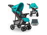 Lionelo dječja kolica EMMA PLUS tirkiz + torba za mamu