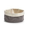 ZELLER platnena košara za kruh 20x12 cm, antracit-bež 18002