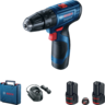 Bosch Professional akumulatorska udarna bušilica-izvijač GSB 120-LI (2 x 2,0 Ah + GAL 1210 CV, kovčegu)
