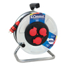 COMMEL kabelska motalica na metalnom bubnju 280 mm, H05RR-F 3G2,5 / 25 m