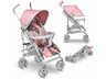 Lionelo dječja kolica ELIA roza + zaštita od kiše, komaraca, prekrivač za noge