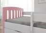 Drveni dječji krevet Classic s ladicom 180*80 cm - svijetlo rozi