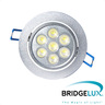 X-LIGHT ugradbena LED lampa, 7x1W, hladna bijela 6000K, dimabilna (Bridgelux led)