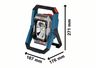 BOSCH Professional akumulatorska svjetiljka GLI 18V-2200 C - SAMO ALAT