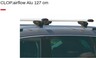 G3 krovni nosač CLOP Airflow aluminij 127cm, za integrirane odvojene uzdužne vodilice