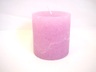 Svijeća frost 6.8x7.2cm - t. roza