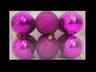 Plastične kuglice 6cm/12kom - magenta