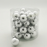 Staklene kuglice 6 cm/12kom - srebrne S/M
