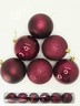 Plastična kuglica - Bordo 8 cm - 6 kom