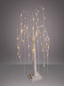 Dekorativno drvce s LED rasvjetom - Bijeli gliter - 90 cm