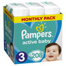 Pampers Active Baby mjesečno pakiranje S3 208 kom