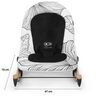 Kinderkraft njihaljka Bouncer FINIO, crno-bijela