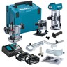 MAKITA akumulatorska glodalica DRT50RTYX2 (18V,Li-ion,2x5A, nastavci)